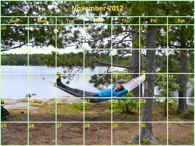 Photo Calendar created with PhotoELF Software